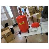 VEVOR Waste Oil Drain Tank 20 Gallon Portable Oil Drain Air Operated Drainer Oil Change, Oil Drain Container, Fluid Fuel Transfer Drainage Adjustable Funnel Height, with Wheel for Easy Oil Removal