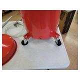 VEVOR Waste Oil Drain Tank 20 Gallon Portable Oil Drain Air Operated Drainer Oil Change, Oil Drain Container, Fluid Fuel Transfer Drainage Adjustable Funnel Height, with Wheel for Easy Oil Removal