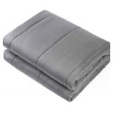 60x80 Grey Weighted Blanket 15-17 lbs.