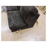 Armless Loveseat Dark Brown Ashley Furniture