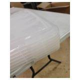 IRIS USA 54 Qt Clear Plastic Storage Box with Latches, 6 Pack