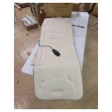 Relaxzen Seat Cushion Massager Plush Mat, Beige, Model 60-2907P08X