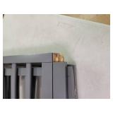 PETMAKER Freestanding Pet Gate - Wooden Folding Fence for Doorways, Halls, Stairs & Home - Step Over Divider - Great for Dogs & Puppies