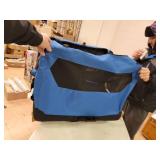 Amazon Basics Folding Portable Soft Pet Dog Crate Carrier Kennel - 30 x 21 x 21 Inches, Blue