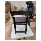 3-Commercial Seating Products American Padded Folding Chairs, Black