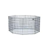 Midwest 24"W x 24"H Foldable Metal Exercise Pet Playpen without Door