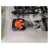 Lionel North Pole Central Ready-to-Play Freight Set, Battery-powered Model Train Set with Remote Multi, 50 x 73"