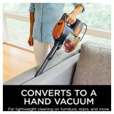 Shark Rocket Corded Bagless Stick Vacuum for Carpet and Hard Floor Cleaning with Swivel Steering (HV302), Gray/Orange