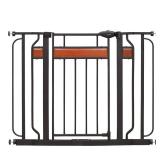 Regalo Home Accents Extra Wide Walk Thru Baby Gate, Includes DÃcor Hardwood, 4-Inch Extension Kit, 4-Inch Extension Kit, 4 Pack of Pressure Mount Kit and 4 Pack of Wall Cups and Mounting Kit