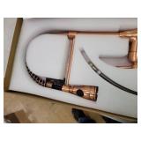 One-Handle Pre-Rinse Pull-Down Spring Copper Kitchen Faucet - Akicon