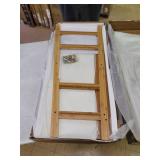 Forevich Ladder Shelf 3 Tier Bamboo BookShelf Storage Rack Shelves Bookcase Plant Flower Stand for Living Room Bathroom Kitchen Ladder