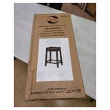 Linon Claridge Counter Stool, Black, 26" x 18" x 12.75"