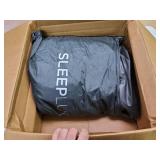 SleepLux Durable Inflatable Air Mattress with Built-in Pump, Pillow and USB Charger, 22" Tall Queen