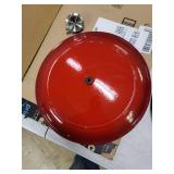 Tramontina Covered Skillet Enameled Cast Iron 12-Inch, Gradated Red, 80131/058DS