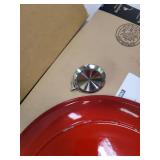 Tramontina Covered Skillet Enameled Cast Iron 12-Inch, Gradated Red, 80131/058DS