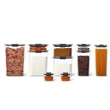 Rubbermaid Brilliance Pantry Organization & Food Storage Containers with Airtight Lids, Set of 8 (16 Pieces Total)
