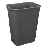 AmazonCommercial 10 Gallon Commercial Office Wastebasket, Grey, 1-Pack