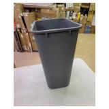AmazonCommercial 10 Gallon Commercial Office Wastebasket, Grey, 1-Pack