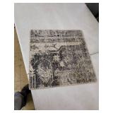 Loloi II Skye SKY-12 Charcoal / Dove Oriental Area Rug 18" x 18" Sample Swatch