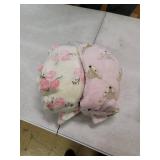 Hudson Baby Unisex Baby Cozy Plush Luxury Blankets 2pk, Floral Deer, One Size