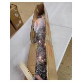 National Tree Company Pre-Lit Artificial Christmas Tree, Silver Tinsel, White Lights, Includes Stand, 4 feet