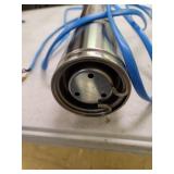 Hallmark Industries MA0419X-12AEXT Pump, 4" Deep Well Submersible, 2 hp, 230VAC/60Hz/1Ph, 35 GPM Max, Stainless Steel, with Control Box, Stainless Steel