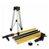 Laser Level Pole, Telescoping Support Pole 12FT/3.7M MET-SP4 Pole With Tripod