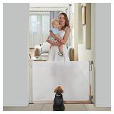 EasyBaby Products Indoor Outdoor Retractable Baby Gate, 33" Tall, Extends up to 55
