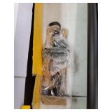 Kenney Weaver 1" Outdoor Window Curtain Rod, 72"-144", Black