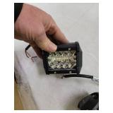 Nilight 2 PCS 4" 60W LED Light bar with 2.5 Inch Tow Hitch Mounting Brackets LED Backup Reverse Lights Rear for Pickup ATV SUV Truck Trailer Boats