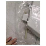 Delta Wycliffe Slow-Close Elongated Closed Front Toilet Seat with NoSlip Bumpers in White 811901-WH