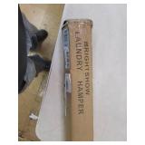 135L Laundry Cloth Hamper Sorter Basket Bag Bin Foldable 3 Sections with Aluminum Frame 24