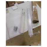 135L Laundry Cloth Hamper Sorter Basket Bag Bin Foldable 3 Sections with Aluminum Frame 24