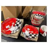 16-Piece Assorted Colorful Chef Dinnerware Set
