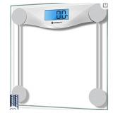 Etekcity Digital Body Weight Bathroom Scale, Large Blue LCD Backlight Display, High Precision Measurements,6mm Tempered Glass, 400 Pounds