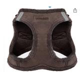 Voyager Step-In Plush Dog Harness Soft Plush, Step in Vest Harness for Small and Medium Dogs by Best Pet Supplies - Chocolate Suede, L (Chest: 18 - 20.5")