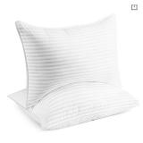 Beckham Hotel Collection Bed Pillows for Sleeping - Queen Size, Set of 2 - Cooling, Luxury Gel Pillow for Back, Stomach or Side Sleepers