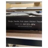 Pull Down Kitchen Faucet with Sprayer Stainless Steel Brushed Nickel - Single Handle Commercial High Arc Pull Out Spray Head Kitchen Sink Faucets