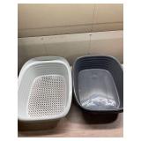 Large Cat litter sifting pan with 2 trays