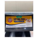 Large Cat litter sifting pan with 2 trays