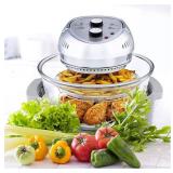 Big Boss Air Fryer, Super Sized 16 Quart Large Air Fryer Oven Glass Air Fryer, Infrared Convection Healthy Meal Electric Cooker with Timer, Dishwasher Safe