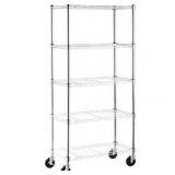 Basics 5-Shelf Shelving Storage Unit on 4