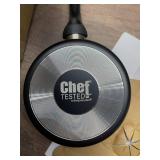 Chef Tested, 10-Piece, 2-Tone Ribbed Cookware Set, Red and Black from Montgomery Ward