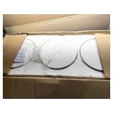 3-light Bronze Rustic Billiard Pendant Light | Old Bronze Finish, 13" Amber