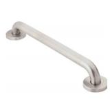 Moen R8716P Home Care Safety 16-Inch Textured Grip Stainless Steel Bathroom Grab Bar, Peened