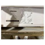 AMADA HOMEFURNISHING Floating Shelves White, 24 Inch Large Wall Shelf for Living Room, Bedroom, Bathroom, Kitchen Storage & Decor, Set of 2-AMFS06