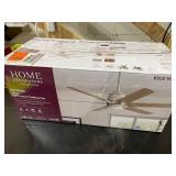 home decorators collection yg493a-bn kensgrove 54 in. integrated led indoor brushed nickel ceiling fan with light kit and remote control