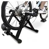 BalanceFrom Bike Trainer Stand Steel Bicycle Exercise Magnetic Stand with Front Wheel Riser Block