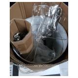 Tapered Metal 29.5-inch Table Lamp Set with Linen Shade (Set of 2)- Retail:$124.49