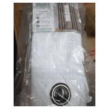 JCPenney Home Blackout Curtains, Set Of 2, 84" Length, White